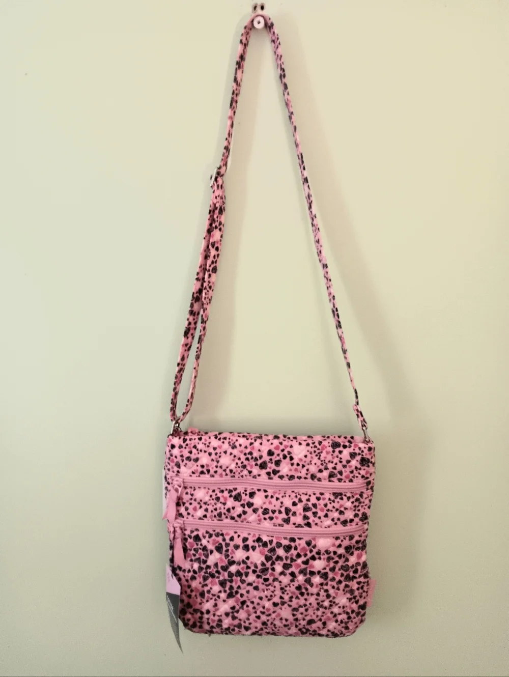 New Vera Bradley Triple Zip Hipster Crossbody - Picture 16 of 16